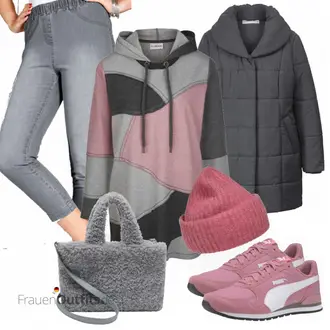Outfit "Cooler Winterlook für Plus Size"