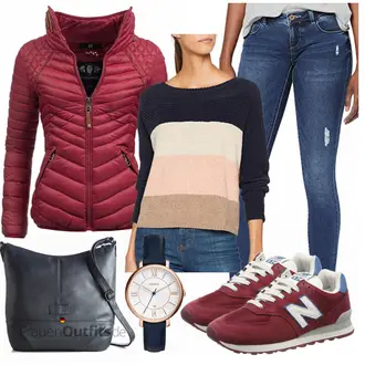 Outfit mit Schwarz Ausgefallener Hoodie/Lederjacke/Teddy Sweatshirt/Vintage Hoodie/Sport Sweatshirt/Women's Fleece Sweatshirts/Strick Hoodie Only "New Balance Sneaker"