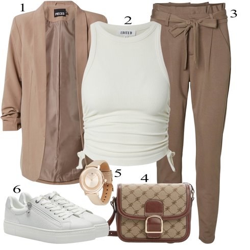 Comment poter Marron/Beige/Gris Blazer Boyfriend/Blazer Chemisier/Blazer Oversize/Blazer Long/Body Chemise/Chemisier Ouvert/Chemisier Business/Chemisier à Col Montant/Chemisier Long/Tunique Pieces avec Marron/Beige/Gris Blazer Boyfriend/Blazer Chemisier/Blazer Oversize/Blazer Long/Body Chemise/Chemisier Ouvert/Chemisier Business/Chemisier à Col Montant/Chemisier Long/Tunique Pieces