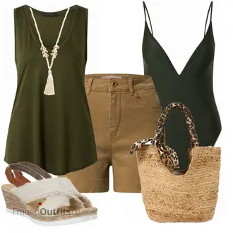 Outfit mit Schmuck HALLHUBER "Auffälliger Sommer Look"