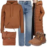 Braun Khujo Wintermäntel Outfits für Damen image