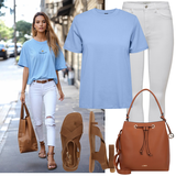 Prevelike Osnovne Majice Outfiti image