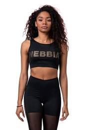 Women's top Intense Gold Mesh Mini Top 830 black XS