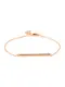 Orelia Armband Horizontal Bar Chain rosegold