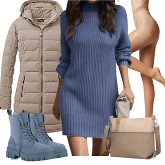 Beerdigung Outfits Sommer mit Beige/Rosa Conte elegant, Dunkelblau Generisch, Dunkelblau VAN HILL "Perfekt für den Winter"