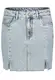 Sublevel Damen Mini Jeans Rock LSL-482 kurzer Damenrock mit Schlitzen Light Blue Denim L184 M