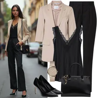 Dlouhé Outfit s Béžová/Khaki Oversize Sako/Elegantní Sako/Kožená bunda pro muže/Kožená Pánská Bund/Boyfriend Sako/Bavlněný Sako/Dlouhý Sako inwear "Obchodní oblek"