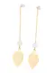 Blond ACCESSORIES Ohrringe Anna gold / weiß