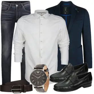 Business Outfits mit Schwarz Anzug S.Oliver "Business Outfit"