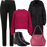 bruin, zwart Thermo leggings Outfits voor Dames image
