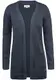 OXMO Paula Damen Lange Strickjacke Cardigan Grobstrick Longstrickjacke mit V-Ausschnitt, Größe:L, Farbe:Insignia Blue Melange (8991)