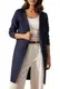 Timuspo Long Cardigan Damen Moden Einfarbig Offene Front Strickjacke Lang Lässig Herbstjacke für Damen Herbst Elegant Strickmantel Marineblau M