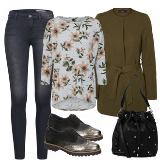 Outfit mit Schwarz Schuh Sioux "Chika"