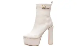 [D2C] BAMARA BEIGE VELOUR Stiefelette