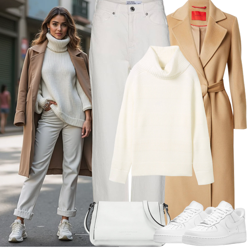 Comment poter Blanc/Crème/Gris/Kaki Jeans Jean Large/Pantalon 5 Poches/Pantalon Bootcut/Pantalon Boyfriend/Pantalon de Charpentier/Pantalon en Coton/Pantalon Froissé/Pantalon Taille Haute/Pantalon en Lin/Pantalon Long/Pantalon en Mousseline/Pantalon avec Fente/Pantalon Droit/Pantalon en Sergé/Jean Dad/Jeans avec Fente/Jean Coupe Ample/Mom Jean/Jean Plissé/Chemise Formelle/Jean Coupe Droite/Veste en Cuir pour Homme/Jeans vintage VERO MODA avec Beige/Marron/Kaki Trench Manteau/Manteau Long/Manteau en Laine/Long manteau/Women's Trenchcoats/Manteau Mi-long/Manteau en Cachemire max&co.