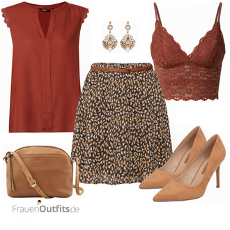 Kurz/Mini Outfit mit Grau Short Große Größe/Rock About You "Neutraler Alltagslook"