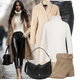 Lederleggings Winter Outfits für Damen image