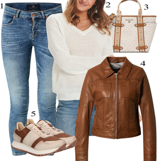Outfit s Šedá Teniska Bugatti "Podzimní Outfit"