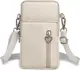 LOUD AND CLEAR - Crossbody Tas Dames - Beige - Telefoontasje - Dames Tas - Schoudertas