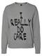 VERO MODA Sweatshirt grau