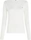 TOMMY HILFIGER Shirt elfenbein / navy / feuerrot