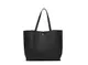 Dreubea Schultertasche Damen aus weichem Kunstleder mit Quasten, Schwarz (schwarz), Medium