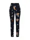 Boohoo Hose Floral Cigarette Trousers nachtblau / mischfarben