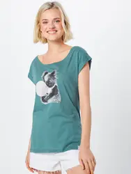 Iriedaily Shirt ''''Koala Bubble'''' petrol / weiß