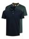 JACK & JONES Poloshirt ''''Paulos'''' dunkelblau / tanne / orange / weiß