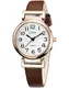 CIVO Damenuhr Braun Analog Quarz Wasserdicht Armbanduhr für Frauen Leder Minimalistische Klassisch Elegante Lässig Kleid Geschenke Uhren fur Damen Frauen