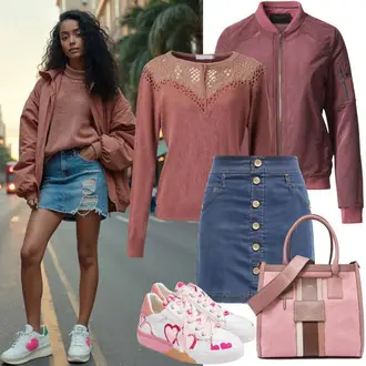 Outfit s Tmavě červená/Vínová Basic Svetr/Pletený Svetr/Mohair Pullover/Jednoduchý Svetr/Rolák/Zimní Svetr/Vlněný Svetr/Svetr s límečkem Ichi "Jarní večerní outfit"