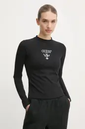 Majica z dolgimi rokavi COLETTE enska, rna barva, V4YI23 KCDH1