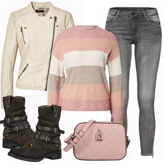 Winter Outfits met beige Guess "Outfit voor de winter"