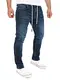 Yazubi Sweat Jeans Herren Jeanshose Denim Jogger Für Männer Hosen Slim Fit Freizeit Hose Elastic Erik, Blau (Total Eclipse 194010), W32/L32