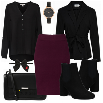 Winter Outfits met zwart ESPRIT "Vero Moda"