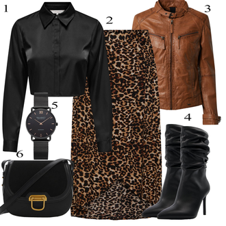 Tenues d'Automne Rock avec Marron/Beige/Marron foncé Jupe Italienne/Jupe Cache-cœur/Jupe Longue Festive/Jupe à Nouer/Jupe Longue/90s Jupe/Jupe Mi-mollet/Jupe Chrétienne/Jupe Maxi Vintage/Jupe longue/Jupe Imprimée/Pantalon Grande Taille/Robe Grande Taille Pieces "Tenue de loisirs"Look: Rétro, Rock, Jazz, Cool, Mom, Magnifique