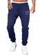 Meilicloth Hose Herren Jogginghose Männer Freizeithose Baumwolle Lang mit Kordelzug-Aufdruck Sweatpants Herren mit Taschen Regular Fit Blau M