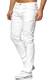 Tazzio Slim Fit Herren Destroyed Look Stretch Jeans Hose Denim 16525 (31/32, White)