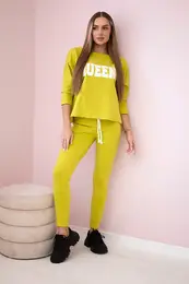Queen kiwi print set