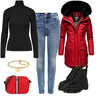mit Reißverschluss Outfit mit Schwarz SchnürStiefelette/Leder Stiefelette/SpringerStiefel/Klassischer Stiefel/vegane schuhe/Vintage Stiefelette/Gefütterte Stiefelette Dr. Martens "Cooler Alltagslook"