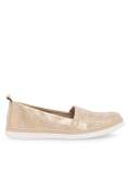 Goldene Turnschuhe ohne Schnürsenkel image