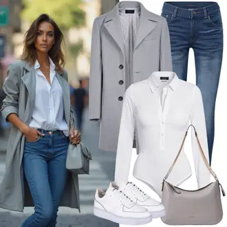 Hodanje Zima Outfit sa Siva Prijelazni Kaput/Dugi Kaput/Vintage Kaput/Ljetni Kaput/Midi Kaput/Trenč Kaput/Baloner/Lagani Kaput river island "Stilski Izgled"Look: Jahanje, Hodanje, Razonoda