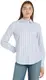 Tommy Hilfiger Women's Stripe Regular Shirt L/S Shirt, Classic Shirting STP/Vessel Blue, 32