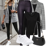 Outfits mit grünen Blazern image