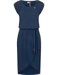 Ragwear Damen Kleid Dress Sommerkleid Strandkleid Jerseykleid Freizeitkleid Ethany Indigo22 Gr. M
