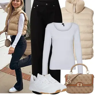 Outfity pro zábavu Elegantní, Sportovní s Bílá/Krémová Basketbalová bota/Bota na fitness/Gymnastická bota/Bota na házenou/Běžecká bota/Tenisová bota/Tréninková bota/Volejbalová bota Glücksstern "Jarní Outfit"Look: Sportovní, Ležérní, Venkovní, Retro, Skater, Unisex