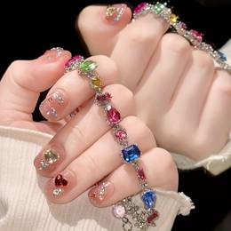 Luxury Gemstone Bracelet, Elegant Beaded Wrist Jewelry, With Artificial Crystals, For Daily And Party , Fashion Accessory