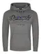 DENIMFY Hoodie Herren Regular Fit DFArno Kapuzenpullover Pullover Sweatshirt Streetwear Print Grau M, Größe:M, Farbe:Grey Melange Standard 2