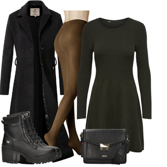 Slim fit Outfit met zwart/wit/purper Women's Trenchcoats/Wintermantel Lange Winterjas/Wollen Mantel/Wollen Winterjas/Trenchcoat/Militaire Mantel/Lange Mantel/Lange mantel/Geklede Mantel/Slip Jas versano "Outfit voor de winter"