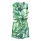 ONLY Women's ONLALMA Life VIS S/L WRAP Playsuit AOP Overall, Bright Green/AOP:Tropico, 38